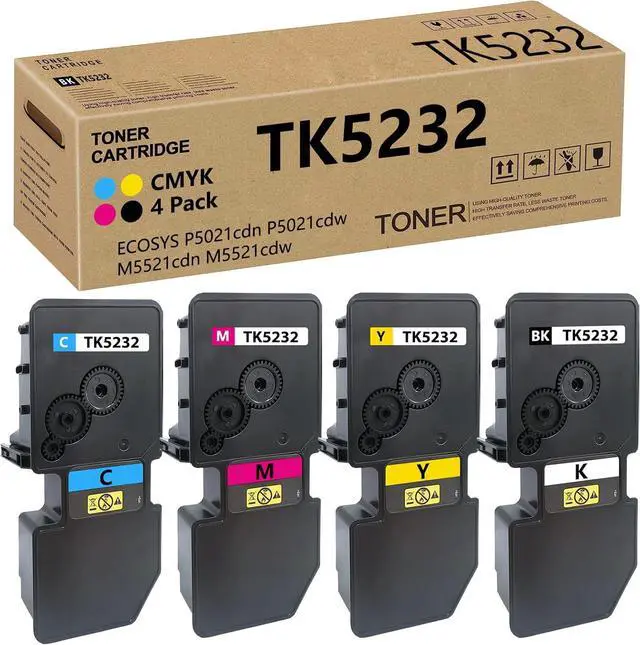 Main image of Ennovor TK5232 TK-5232 Toner Cartridge Compatible for Kyocera TK-5232K TK-5232C TK-5232M TK-5232Y for 1T02R90US0 1T02R9CUS0 1T02R9BUS0 1T02R9AUS0 for ECOSYS P5021cdn P5021cdw M5521cdn M5521cdw