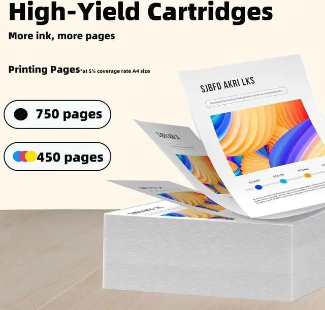 Alt view image 3 of 7 - 304XL Ink Cartridges Compatible for HP 304 304XL Ink Cartridge for HP AMP 100 120 2620 2622 2630 2632 2630 2633 2634 3720 3730 3732 3735 5020 5030 5032 Printers,Combination Pack