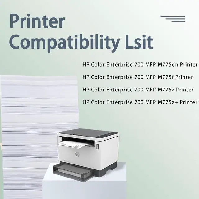 Alt view image 2 of 7 - Ennovor 651A Toner Cartridge Compatible for HP 651A Toner Replacement for Color Enterprise 700 MFP M775DN M775F M775Z Printer, CE340A CE341A CE342A CE343A Toner Cartridge ( 4 Pack, C/Y/M/BK )