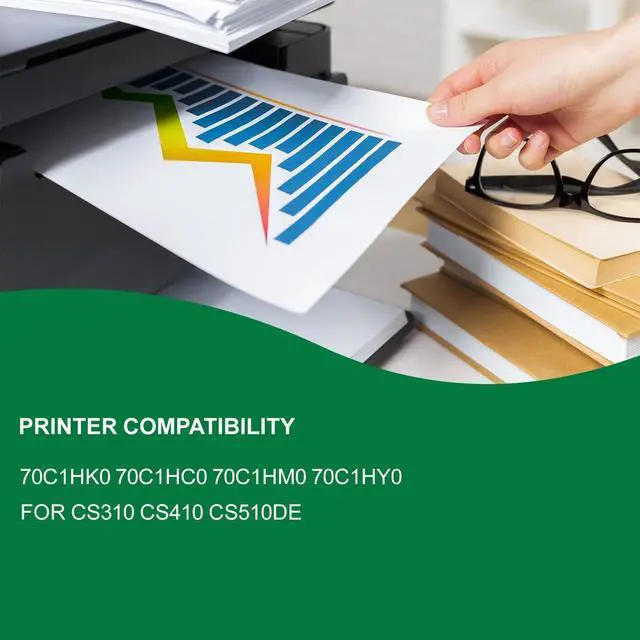 Alt view image 2 of 6 - Ennovor CS310 Black Toner Cartridge Replacement for Lexmark 70C1HK0 for CS310 CS410 CS510de Printer, (4,000 Pages)