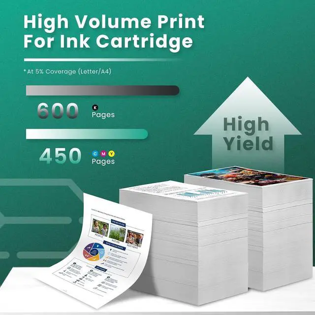 Alt view image 3 of 7 - GREENBOX 62XL Ink Cartridge Black/Tri-Color Replacement for HP 62XL Ink Cartridge 62 XL for Envy 7640 5660 5540 5640 7645 5549 Officejet 5740 5741 8040 OfficeJet 200 250 Mobile Printer Ink, 3 Pack