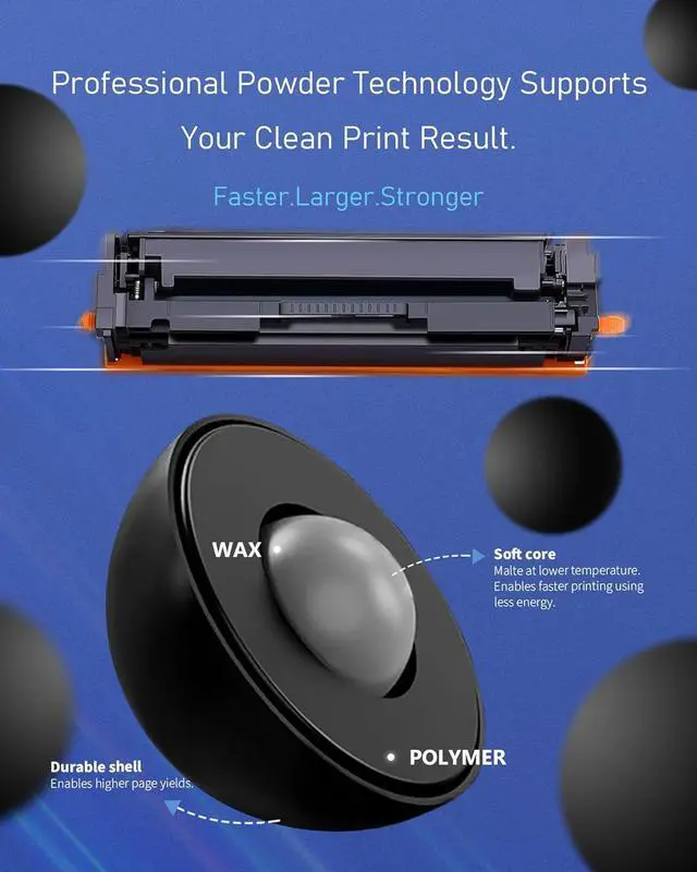 Alt view image 3 of 7 - 202A Toner Cartridges 4 Pack Black Cyan Yellow Magenta M281fdw Toner Replacement for HP 202A 202X CF500A CF501A CF502A CF503A Color Pro M254dw; MFP M281cdw Printer Toner