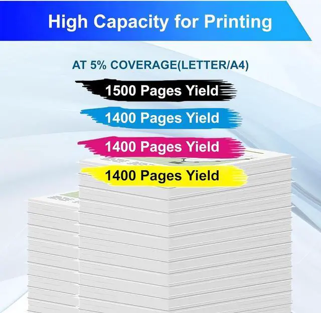 Alt view image 3 of 7 - 207A Toner Cartridges Compatible   207A W2210A W2211A W2212A W2213A Toner Cartridge Work   Color Laserjet Pro M255DW M255NW M282NW M283FDN M283FDW Printers Black