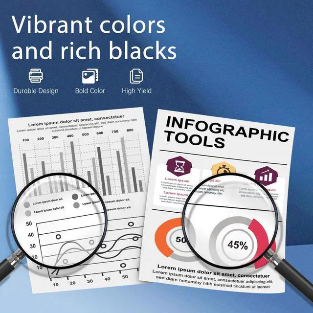 Alt view image 5 of 6 - 72 Ink Cartridge 130ml with Chip Replacement for HP 72 Ink Cartridges C9403A C9370A C9371A C9372A C9373A C9374A for DesignJet T770 T790 T795 T610 T620 T1100 T1120 T1200 T1300 Printers, 6 Pack 72 Ink