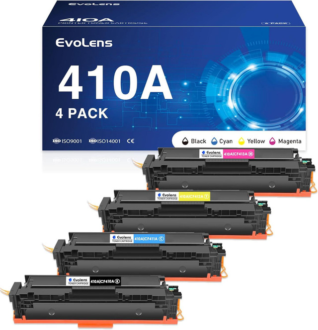 Cartouche De Toner Compatible LCL CF410A Noir Pour HP Color LaserJet Pro MFP M477, M452, M377 - 2300 Pages
