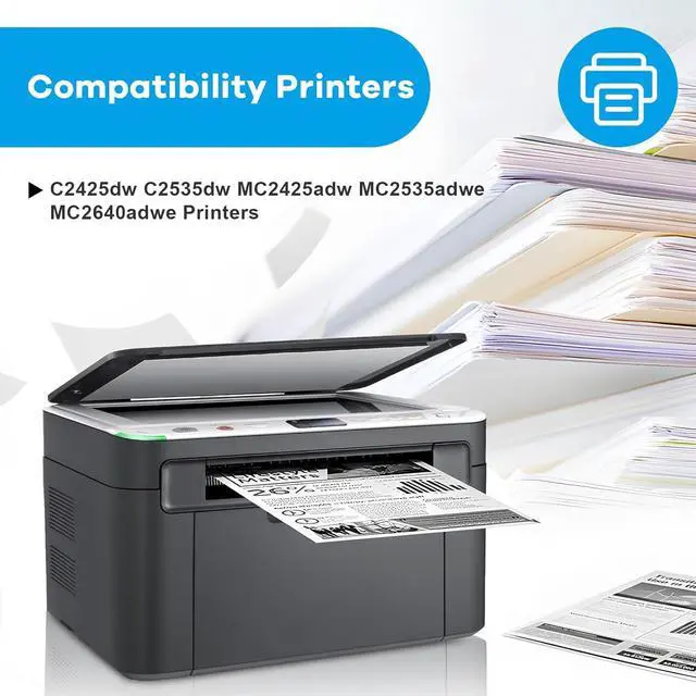 Alt view image 2 of 6 - Ennovor Remanufactured C241XK0 C241XC0 C241XM0 C241XY0 Extra High Yield Toner Cartridge Replacement for Lexmark C2425 C2535 MC2425 MC2535 MC2640 Printer Ink (Black Cyan Magenta Yellow)