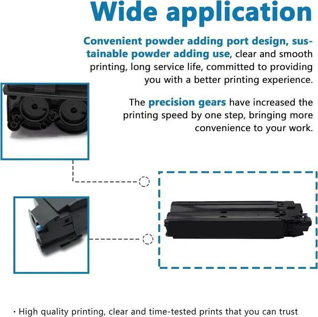 Alt view image 6 of 7 - TK6307 Black Toner Cartridge 2 Pack - Lovn Compatible TK-6307 Toner Cartridge (Up to 35,500 Pages) Replacement for Kyocera TASKalfa 3500i 3501i 4500i 4501i 5500i 5501i Printer, 1T02LH0US0 Black