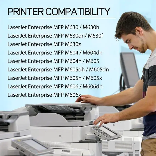 Alt view image 2 of 7 - 2PK Compatible Toner Cartridge Replacement for HP 81A CF281A Work with Laserjet Enterprise MFP M605 M604 M604N M604DN M605N M605DN M605X M630 M606 M630h M630dn Printer (Black, 10,500 Pages)