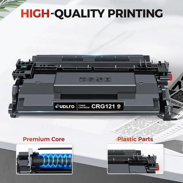 Alt view image 4 of 7 - 121 Toner Cartridge for Canon 121 Black Toner Cartridge CRG-121 CRG121 CRG 121 Toner for Canon imageCLASS D1620 D1650 1620 1650 Printer (2 Black)