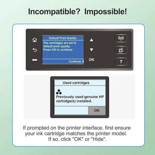 Alt view image 4 of 7 - Ennovor 64XL Black Ink Cartridge Replacement for HP 64XL Black Ink Cartridge for HP Ink 64 for Envy 7155 7855 7858 7158 6255 6252 7100 7120 7164 7800 Tango Series Color Inkjet Printer (2 Black)