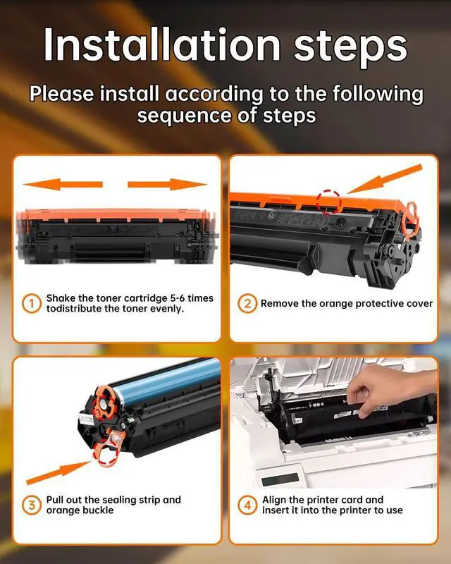 Alt view image 7 of 7 - B310 B315 B305 Black Toner Cartridge with Chip Compatible with Xerox B305 B310 B315 Printer Replacement for Xerox 006R04376 006R04377 006R04378 Toner Cartridge (1-Pack)