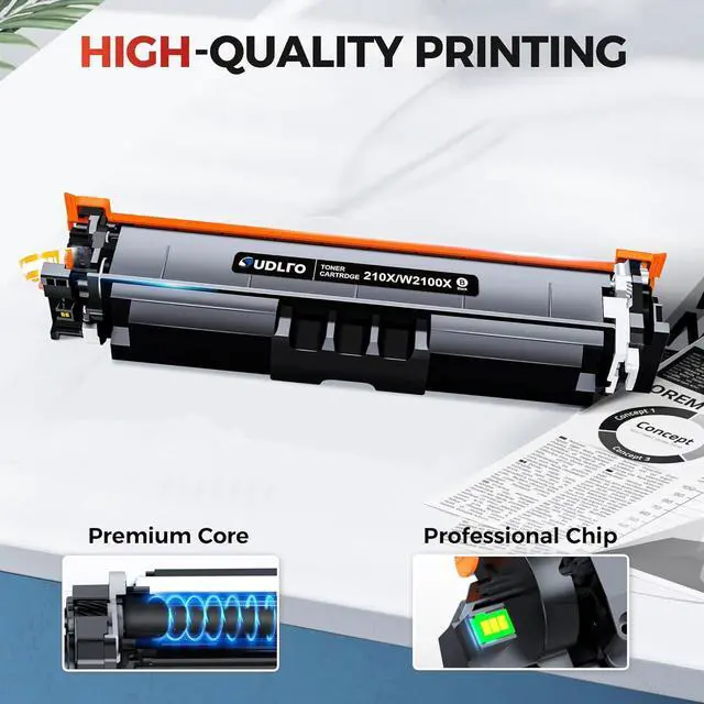 Alt view image 4 of 7 - 210X 210A Toner Cartridges 4 Pack - 4301fdw Toner Replacement for HP 210A Toner Cartridges: HP 210X 210A Work with Color Laser Jet Pro MFP 4301fdw 4201dn 4301fdn 4201dw | W2100X W2100A High Yield Ink