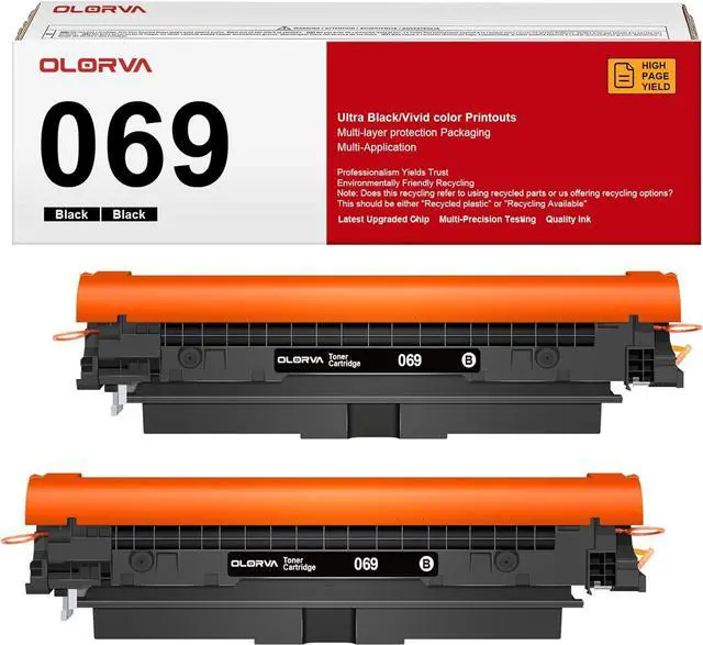 Main image of 069 Toner Cartridge Set - 2 Pack Replacement for Canon 069 Toner Cartridge Set 069H Works for Canon Color ImageCLASS Mf753cdw MF751Cdw MF752Cdw LBP674Cdw MF752Cdw MF756Cx LBP673Cdw LBP674Cx (Black)