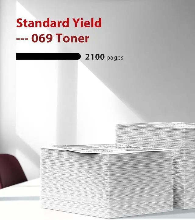 Alt view image 3 of 7 - 069 Toner Cartridge Set - 2 Pack Replacement for Canon 069 Toner Cartridge Set 069H Works for Canon Color ImageCLASS Mf753cdw MF751Cdw MF752Cdw LBP674Cdw MF752Cdw MF756Cx LBP673Cdw LBP674Cx (Black)