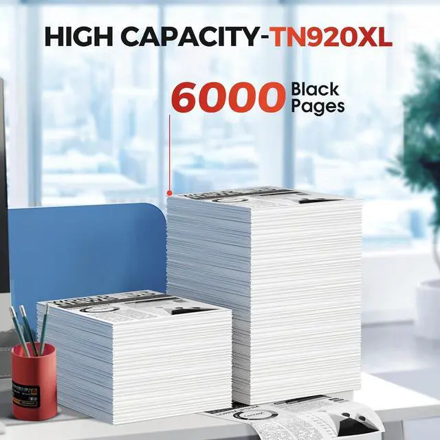 Alt view image 3 of 7 - Ennovor TN920XL Toner - Compatible with TN920XL Toner TN920XL TN920 TN920XXL to use with HL-L6210DW HL-L5210DN HL-L5210DW HL-L5210DWT HL-L5215DW HL-L6210DWT HL-L6310DW MFC-L6810DW (2 Black)