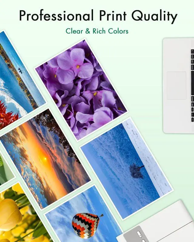 Alt view image 5 of 6 - 564XL Ink Cartridges Combo Pack (4-Pack, 1Black/1Cyan/1Magenta/1Yellow) Replacement for HP 564 564XL High Yield Ink for PhotoSmart 7520 7525 5520 6520 6510 C309G DeskJet 3520 3522 Printer