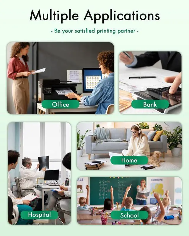 Alt view image 6 of 6 - 564XL Ink Cartridges Combo Pack (4-Pack, 1Black/1Cyan/1Magenta/1Yellow) Replacement for HP 564 564XL High Yield Ink for PhotoSmart 7520 7525 5520 6520 6510 C309G DeskJet 3520 3522 Printer