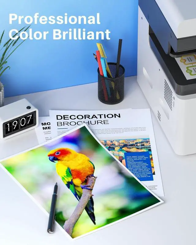Alt view image 6 of 7 - (with Chip) Compatible 215A Toner Cartridges 4 Pack Replacement for HP 215 A 215X Cartridges W2310A W2311A W2312A W2313A Use with Color Pro MFP M183fw M182nw M182n M155a M155nw Printer (BK/C/M/Y)