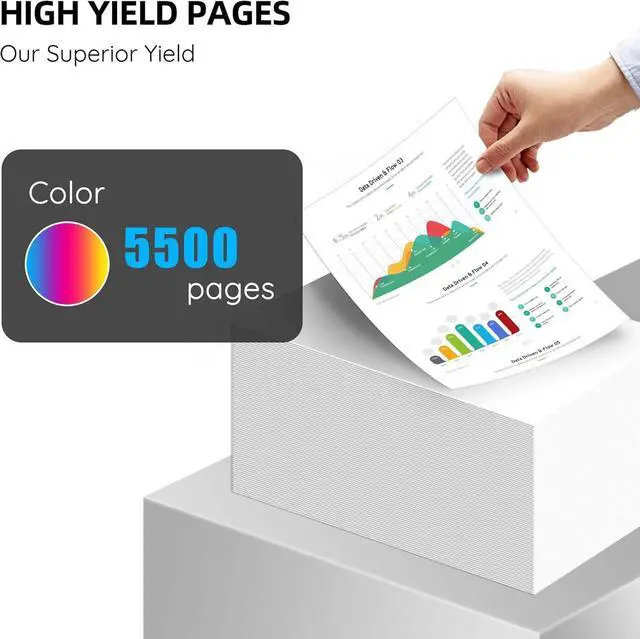 Alt view image 3 of 7 - 508A Magenta Toner Cartridge Replacement for HP 508A CF363A | Compatible with Color Enterprise M552, M553, MFP M577 Series Printers | 2 Pack 508A Ink Cartridge