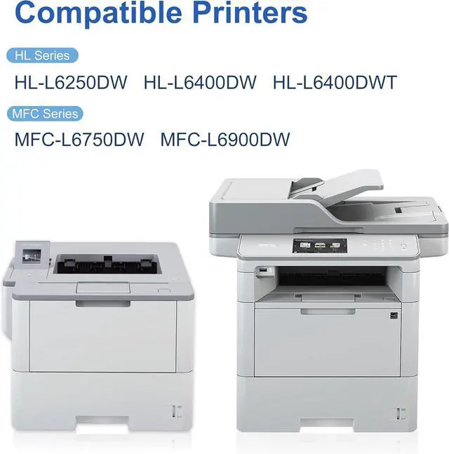 Alt view image 2 of 5 - DR890 DR-890 Drum Unit (2-Pack, High Yield) Replacement for Brother HL-L6250DW HL-L6400DW HL-L6400DWT MFC-L6750DW MFC-L6900DW Printer