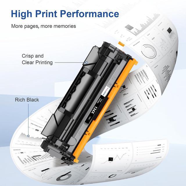 Alt view image 4 of 7 - Ennovor 134X Black Toner Cartridge Replacement for HP 134X W1340X 134A W1340A Toner Cartridge Compatible with HP M209dw MFP M234dw M234sdw M234sdn Printer (with Chip,2 Black)