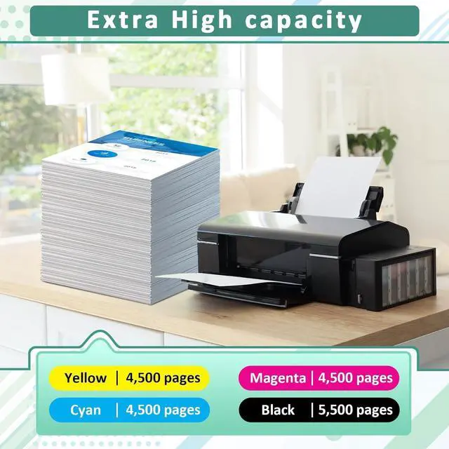 Alt view image 4 of 7 - C230 C235 Toner Cartridge (with Chip) for Xerox Replacement 006R04391 006R04392 006R04393 006R04394,4500-5500 Pages High-Yield Toner Compatible with Xerox C235DNI/C230DNI Color Printer (4 Pack)