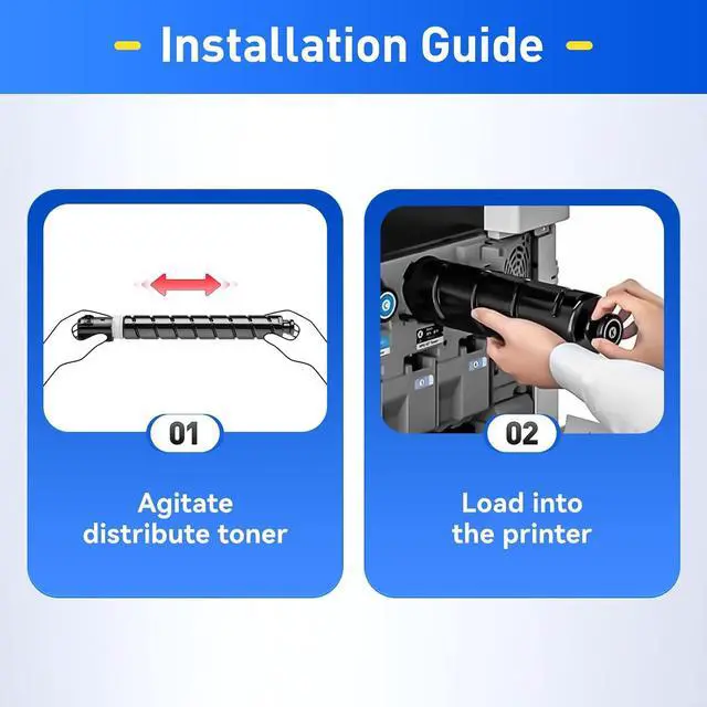 Alt view image 4 of 6 - GPR-58 GPR58 High Yield Toner Cartridge 4-Pack Replacement for Canon ImageRunner Advance C256iF II C256iF III C356iF II C356iF III DX C257iF C357iF C359IF C259IF Printer Ink Black Cyan Magenta Yellow