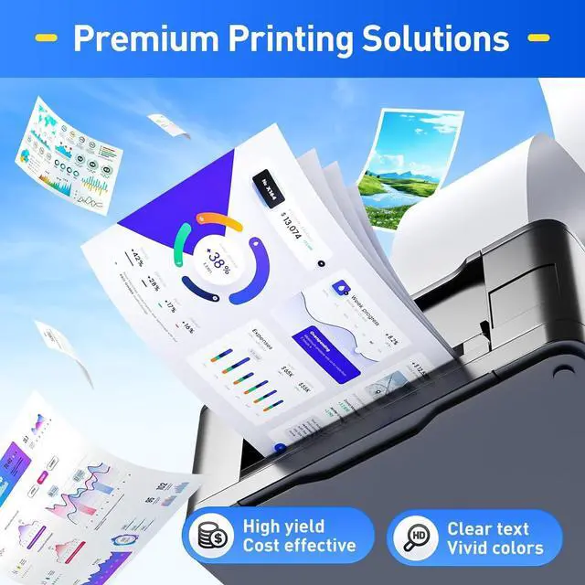 Alt view image 5 of 6 - 202A Toner Cartridge Set 4-Pack High Yield Replacement for HP 202A CF500A CF501A CF502A CF503A Compatible with HP Color LaserJet Pro MFP M281fdw M281cdw M281fdn M280nw M254dw M254dn M254nw Printer Ink