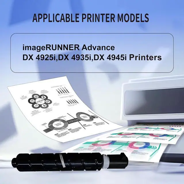 Alt view image 2 of 5 - Ennovor GPR67 Black Toner Cartridge 5745C003AA for Canon imageRUNNER Advance DX 4925i/4935i/4945i (1-Pack, Up to 44,500 Pages)