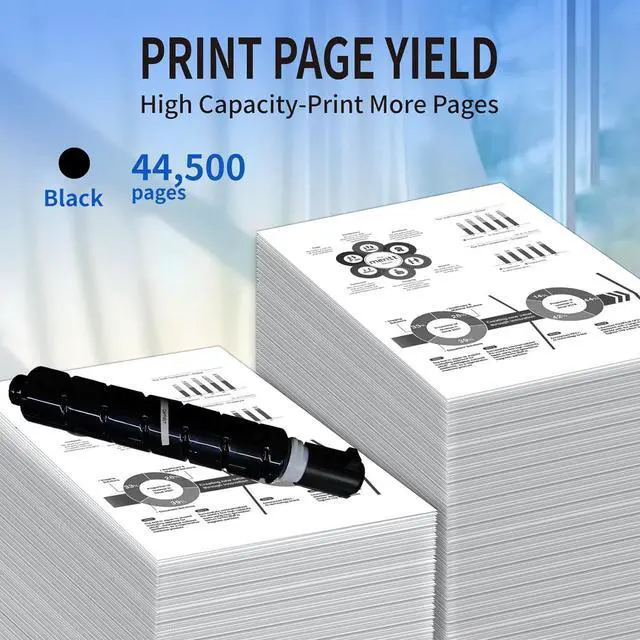 Alt view image 3 of 5 - Ennovor GPR67 Black Toner Cartridge 5745C003AA for Canon imageRUNNER Advance DX 4925i/4935i/4945i (1-Pack, Up to 44,500 Pages)