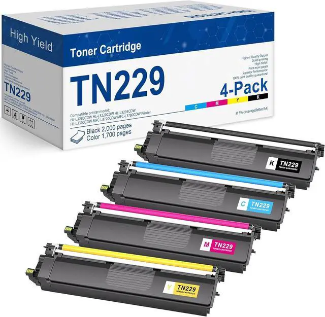 Main image of Ennovor TN2294PK Toner Cartridge (with Chip) Replacement for Brother TN229 TN229XL Toner Cartridges use for Brother MFC-L3780CDW HL-L3280CDW HL-L3220CDW MFC-L3720CDW HL-L3295CDW Printer