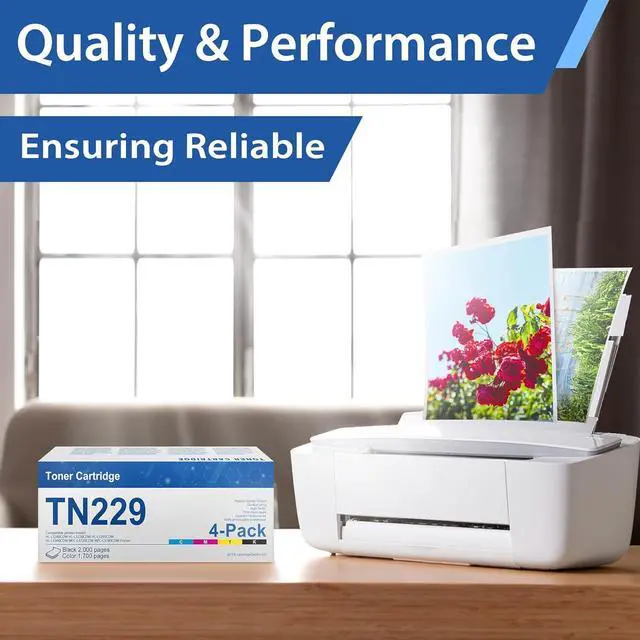 Alt view image 5 of 7 - Ennovor TN2294PK Toner Cartridge (with Chip) Replacement for Brother TN229 TN229XL Toner Cartridges use for Brother MFC-L3780CDW HL-L3280CDW HL-L3220CDW MFC-L3720CDW HL-L3295CDW Printer