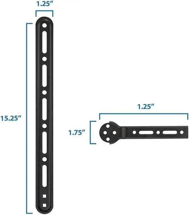 Alt view image 3 of 8 - Monoprice Universal Soundbar Bracket With Adjustable Arms, Fits Displays 23in to 65in, Soundbars Up to 33lbs