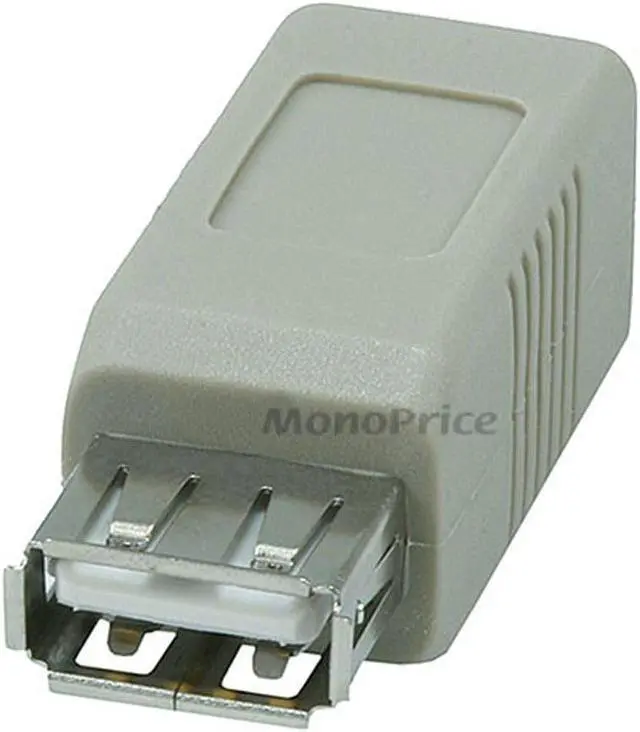 Alt view image 2 of 5 - Monoprice USB 2.0 A Female/B Female Adapter