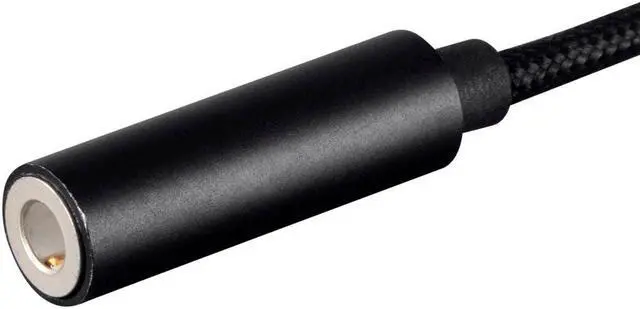 Alt view image 4 of 8 - Monoprice Inc. Monoprice Mfi Certified Lightning To 3.5mm Audio Adapter_ Nylon Braid_ Black