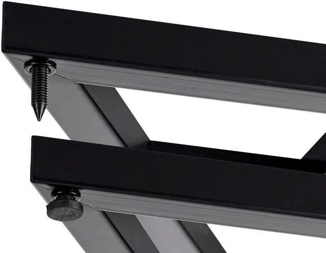 Alt view image 5 of 6 - Monoprice Studio Monitor Speaker Stands (Pair) 130 lbs. Weight Capacity, Adjustable Height From 27in-45in - Stage Right Series