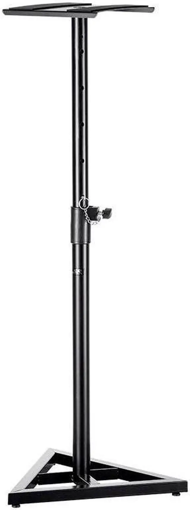 Alt view image 2 of 6 - Monoprice Studio Monitor Speaker Stands (Pair) 130 lbs. Weight Capacity, Adjustable Height From 27in-45in - Stage Right Series