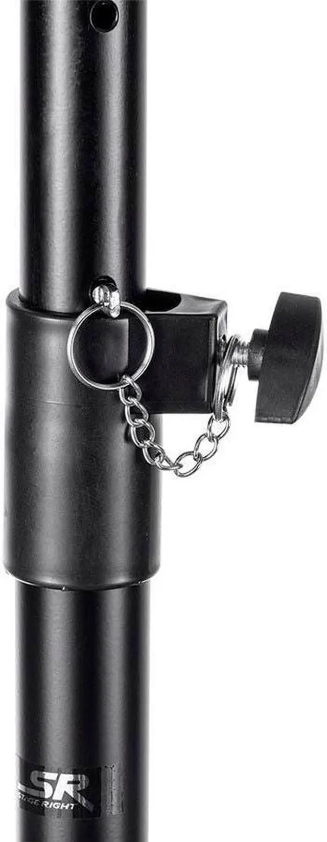 Alt view image 4 of 6 - Monoprice Studio Monitor Speaker Stands (Pair) 130 lbs. Weight Capacity, Adjustable Height From 27in-45in - Stage Right Series