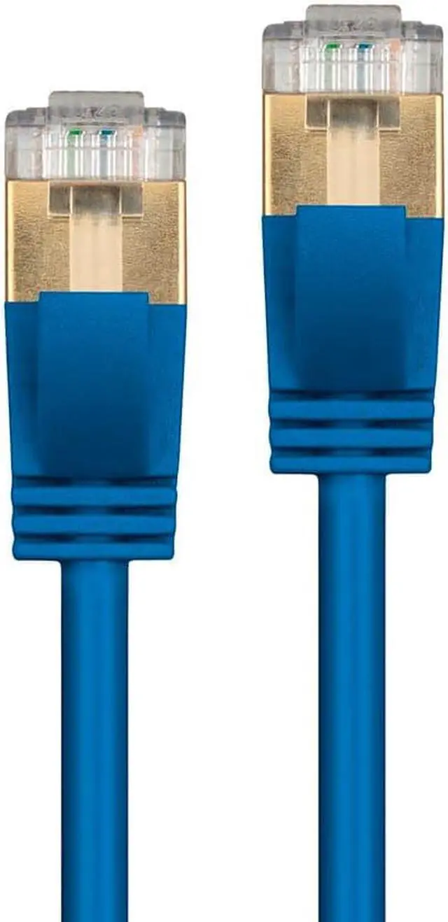 Alt view image 4 of 8 - Monoprice SlimRun Cat6A Ethernet Patch Cable - Network Internet Cord - RJ45, Stranded, STP, Pure Bare Copper Wire, 36AWG, 6in, Blue