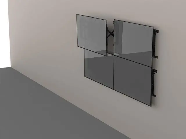 Alt view image 6 of 6 - Monoprice Push-to-Pop-Out Wall Mount for 50in to 55in Screens, Max Weight 154 lbs, VESA Patterns up to 800x400 - Commercial Series