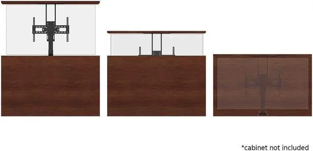 Alt view image 4 of 6 - Monoprice Motorized TV Lift Stand for TVs between 37in to 65in, Max Weight 110lbs, VESA Capability up to 600x400 - Commercial Series