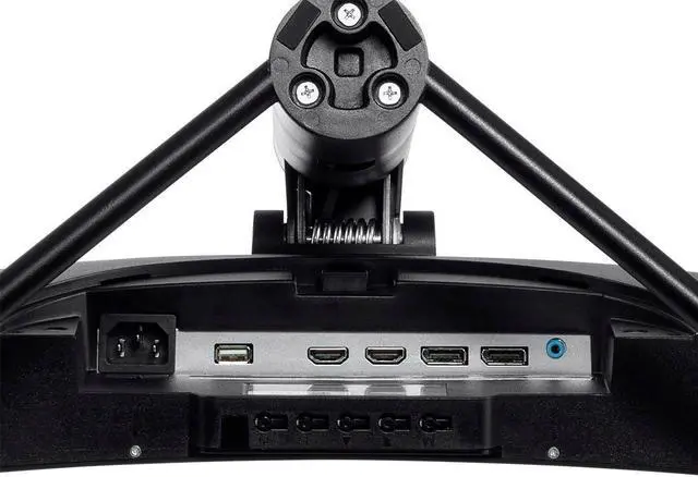 Alt view image 6 of 13 - Monoprice Curved Gaming Monitor - 49in, 32:9, 1800R, 5120x1440p, DQHD, 120Hz, Adaptive Sync, VA With QUANTUM LCD, 1800R Curvature - Dark Matter Series