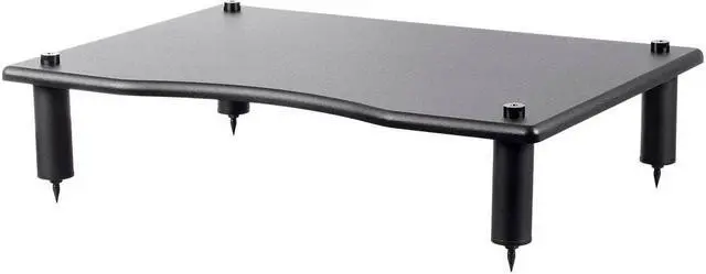 Alt view image 2 of 8 - Monolith Amplifier/Component Stand - Black (23.8 x 16.7 x 4.7 Inches) Compatible With Bose, Polk, Sony, Yamaha, Pioneer and others