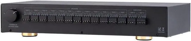 Alt view image 4 of 8 - Monoprice SS-Pro 12 High Power Dual Source 300 Watt Peak 12 Pair Impedance Matching Speaker Selector