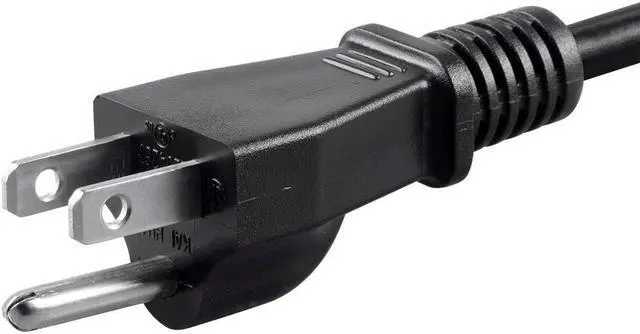 Alt view image 3 of 6 - Monoprice 4ft 18AWG Power Cord Cable with 3 Conductor PC Power Connector Socket  10A (NEMA 5-15P to IEC 60320-C13)