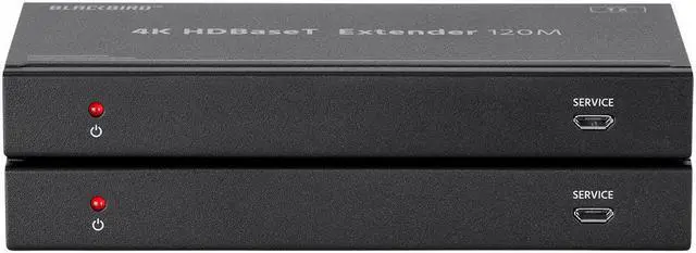 Alt view image 4 of 13 - Monoprice Blackbird 4K HDBaseT Extender Kit, 120m, HDR, 18Gbps, 4K@60Hz, YCbCr 4:4:4, HDCP 2.2, PoC, RS-232, Loop Out and Bidirectional IR