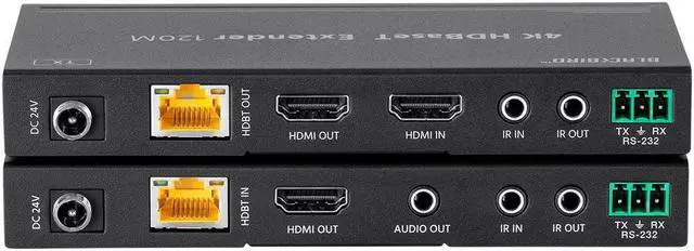 Alt view image 5 of 13 - Monoprice Blackbird 4K HDBaseT Extender Kit, 120m, HDR, 18Gbps, 4K@60Hz, YCbCr 4:4:4, HDCP 2.2, PoC, RS-232, Loop Out and Bidirectional IR