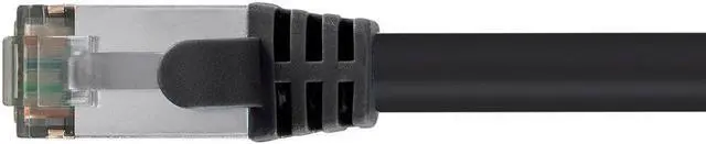Alt view image 3 of 4 - Monoprice Cat8 26AWG S/FTP Ethernet Network Cable - 1 Feet - Black, 2GHz, 40Gbps, 3dB Headroom, Pure Bare Copper, PVC - Entegrade Series