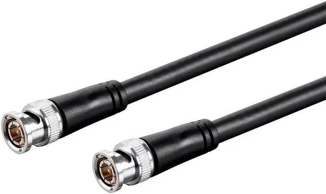 Alt view image 2 of 4 - Monoprice SDI BNC Cable - 0.5 Feet - Black, 12Gbps, 16 AWG, Dual Copper, Aluminum Shielding, For Transmitting UHD-SDI Video Signals - Viper Series