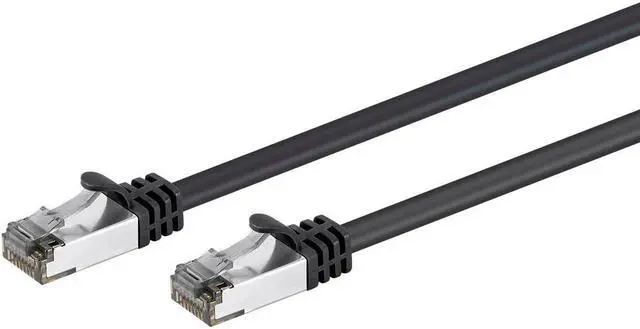 Alt view image 2 of 4 - Monoprice Cat8 26AWG S/FTP Ethernet Network Cable - 1 Feet - Black, 2GHz, 40Gbps, 3dB Headroom, Pure Bare Copper, PVC - Entegrade Series
